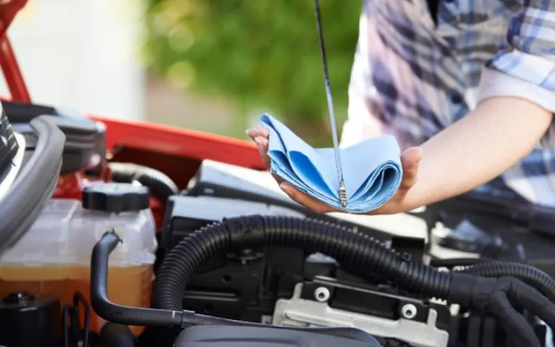 Oil leak repair on German luxury vehicle in Hermosa Beach